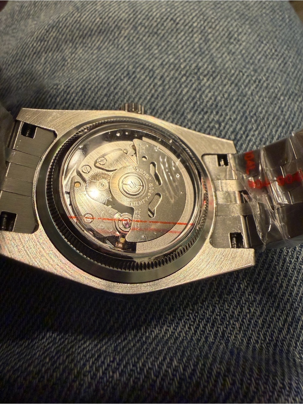 Seiko Mod Black Dial Stainless Steel Datejust Style Watch - Picture 5 of 5